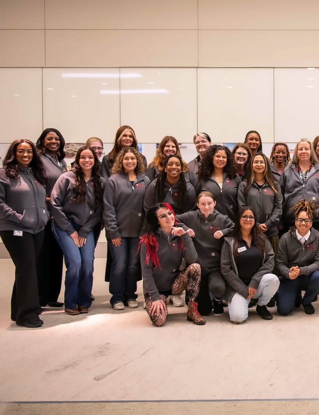 Instagram post by @pistonsandpixiedust for Toyota USA. Caption reads: Our first annual Toyota Female Technician's....