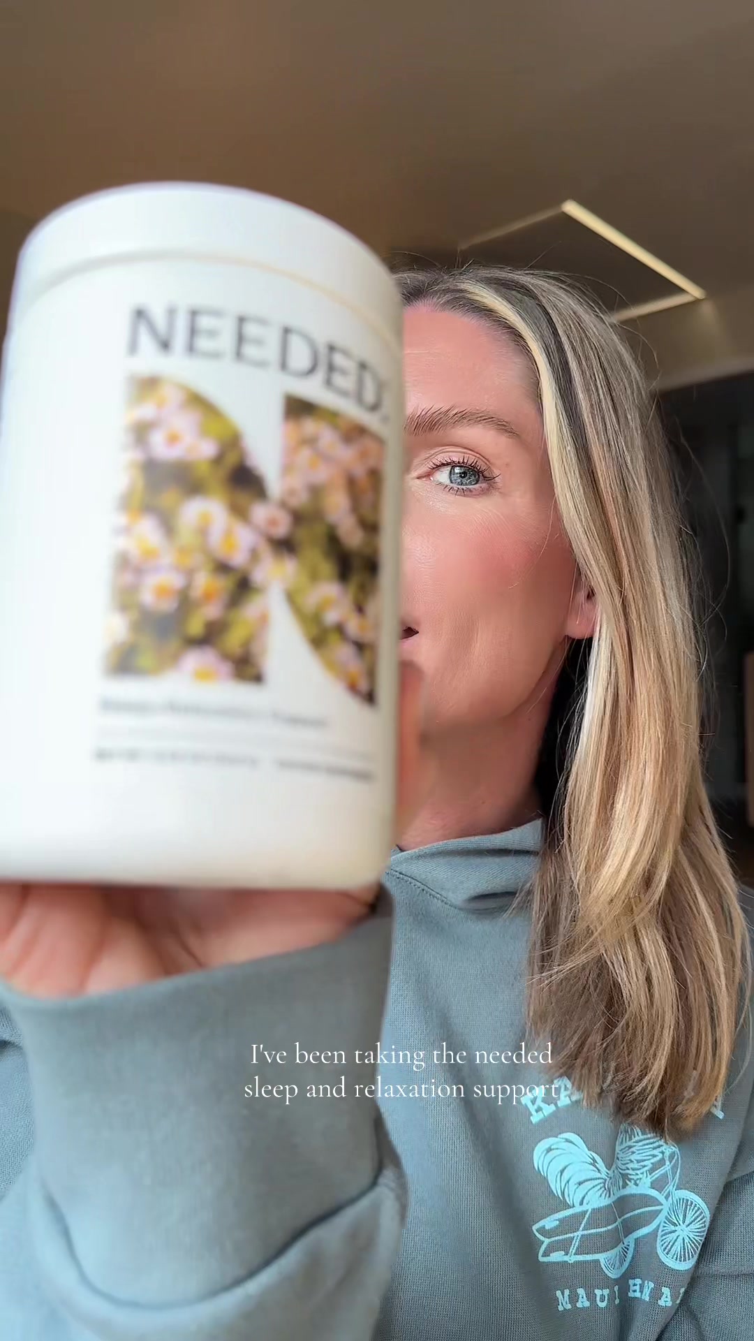 TikTok post by @ktooley89 for Needed. Caption reads: @Needed Nutrition supporting healthy sleep [...].