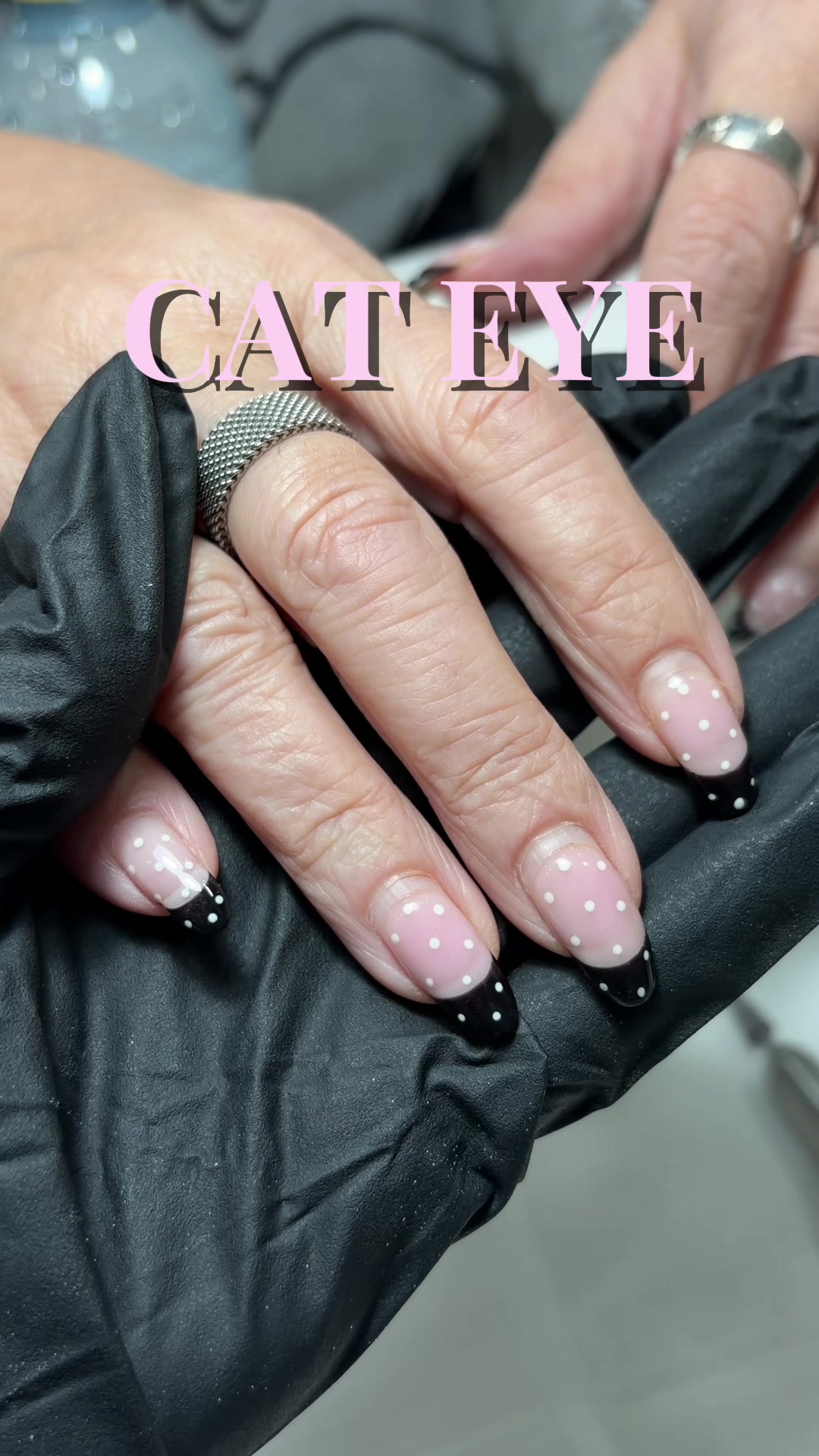 TikTok post by @fukinsugi for BORN PRETTY. Caption reads: [...] gel 08 cat eye MY24 ig suginailz 🍰 @born....