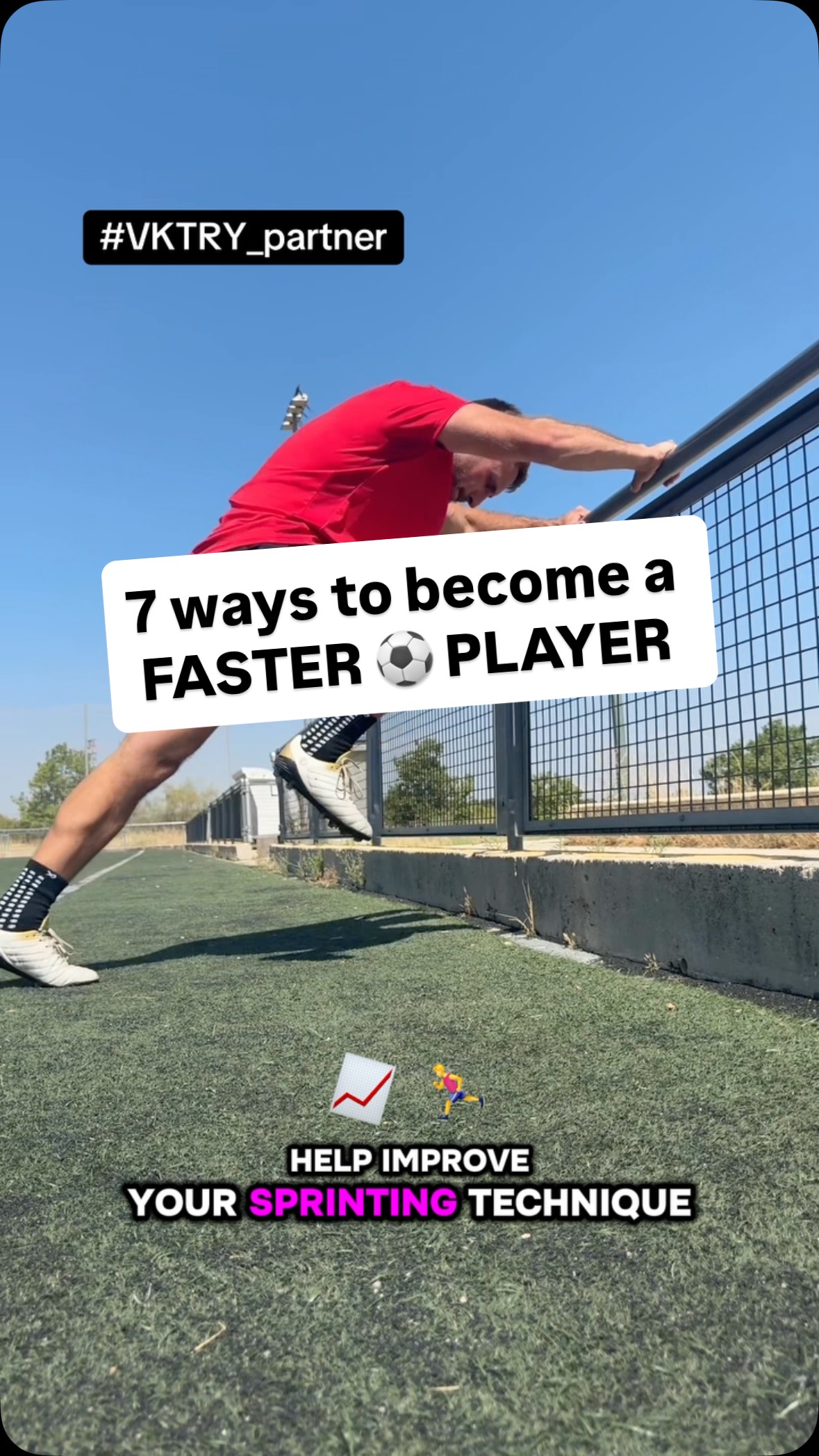 Instagram post by @coachchristomanginis for VKTRY. Caption reads: Training is 🔑 but I definitely feel that extra....