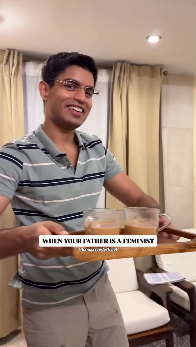 Instagram post by @hamzasyedofficial for Acer. Caption reads: When your father is a feminist and..

gets you a....