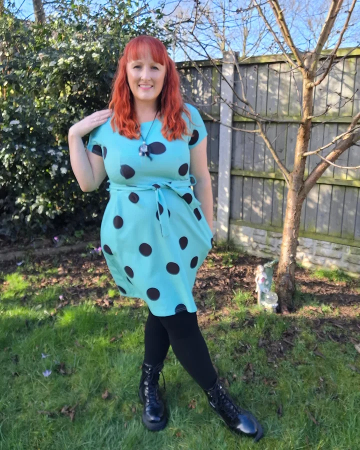 Instagram post by @clara_m_likes_loves_styles for Plusock. Caption reads: Hello sunshine 🌞 
It's been so long since we've....