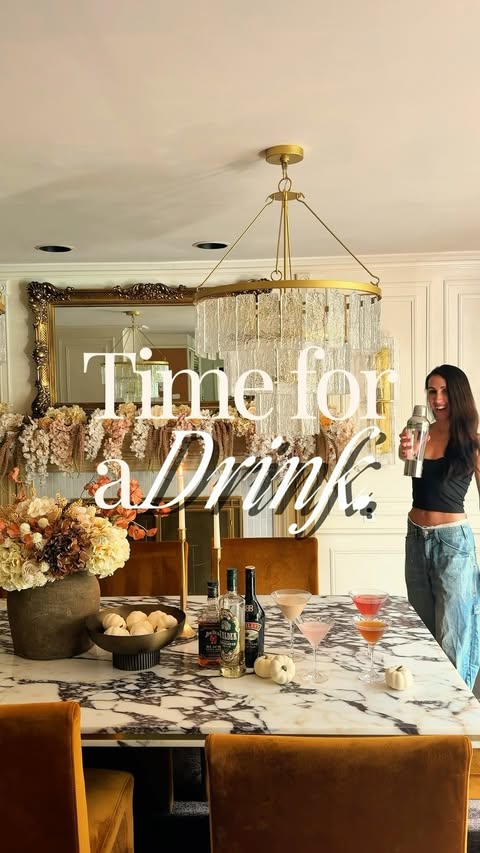 Instagram post by @alexandralevyinteriors for Barsys. Caption reads: [...] made the perfect fall martinis with the....