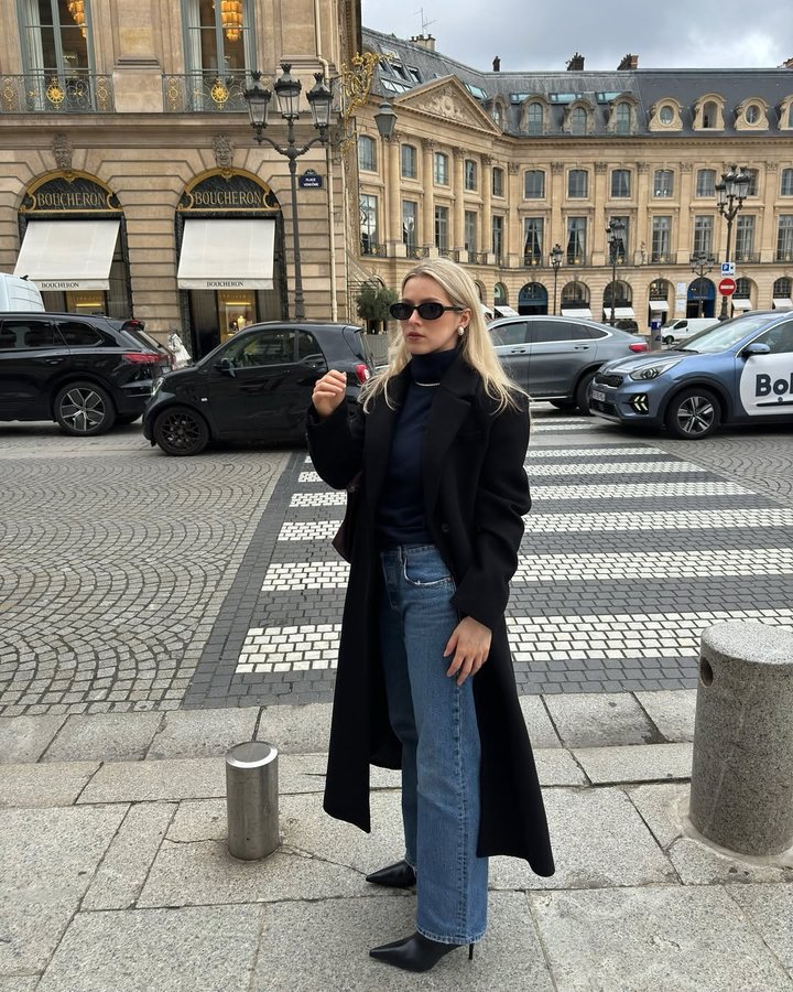 Instagram post by @mariebnnz for SSENSE. Caption reads: Place Vendôme my everyday runway with @ssense 
The....