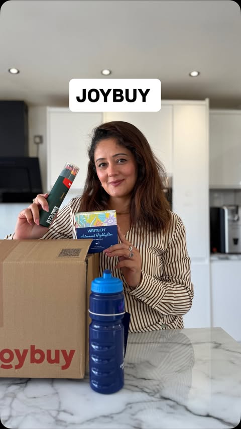 Instagram post by @the_singhs for JoyBuy. Caption reads: [...] found pretty much everything I needed on....