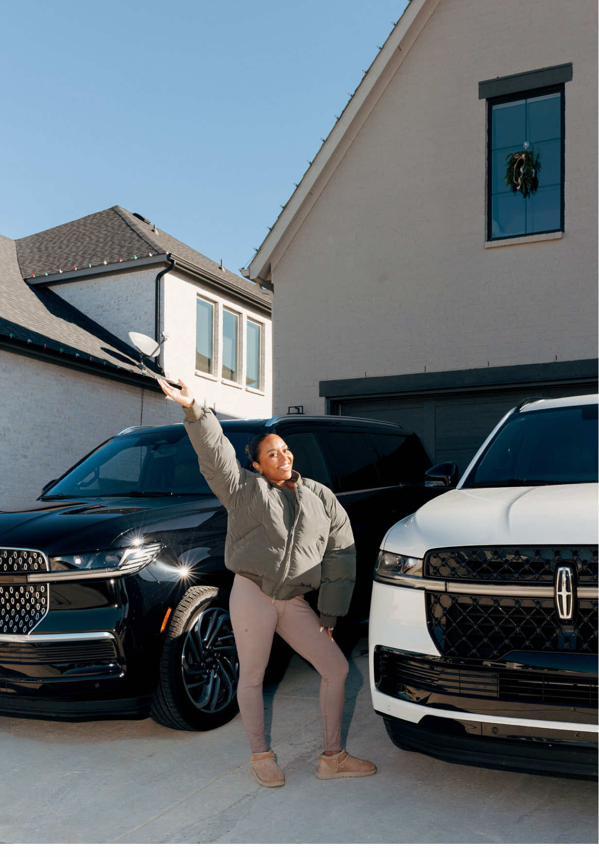 TikTok post by @lifeoftanyamarie for Turo. Caption reads: [...] coming into town 🎅🏽🚗 I booked on @Turo....