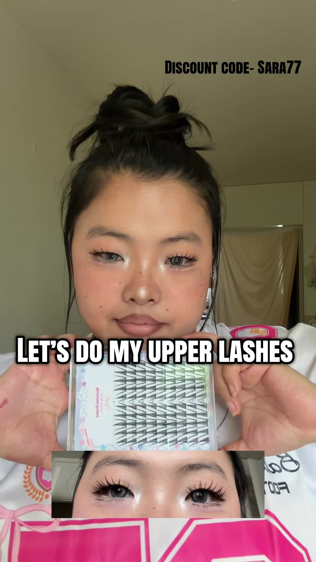 TikTok post by @seengshu for Ninetynine Dreams. Caption reads: [...] with the cluster lashes from....