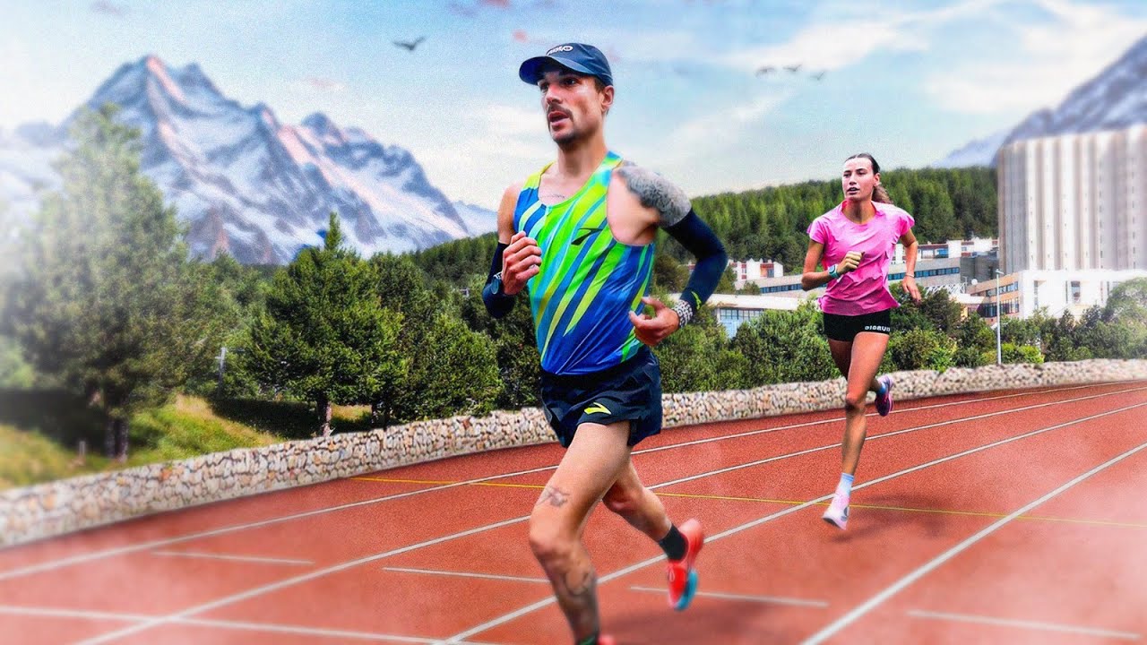 YouTube post by @anthony.frontera for Nutripure. Caption reads: Course in Font-Romeu #1 - Fitness, acclimatization....