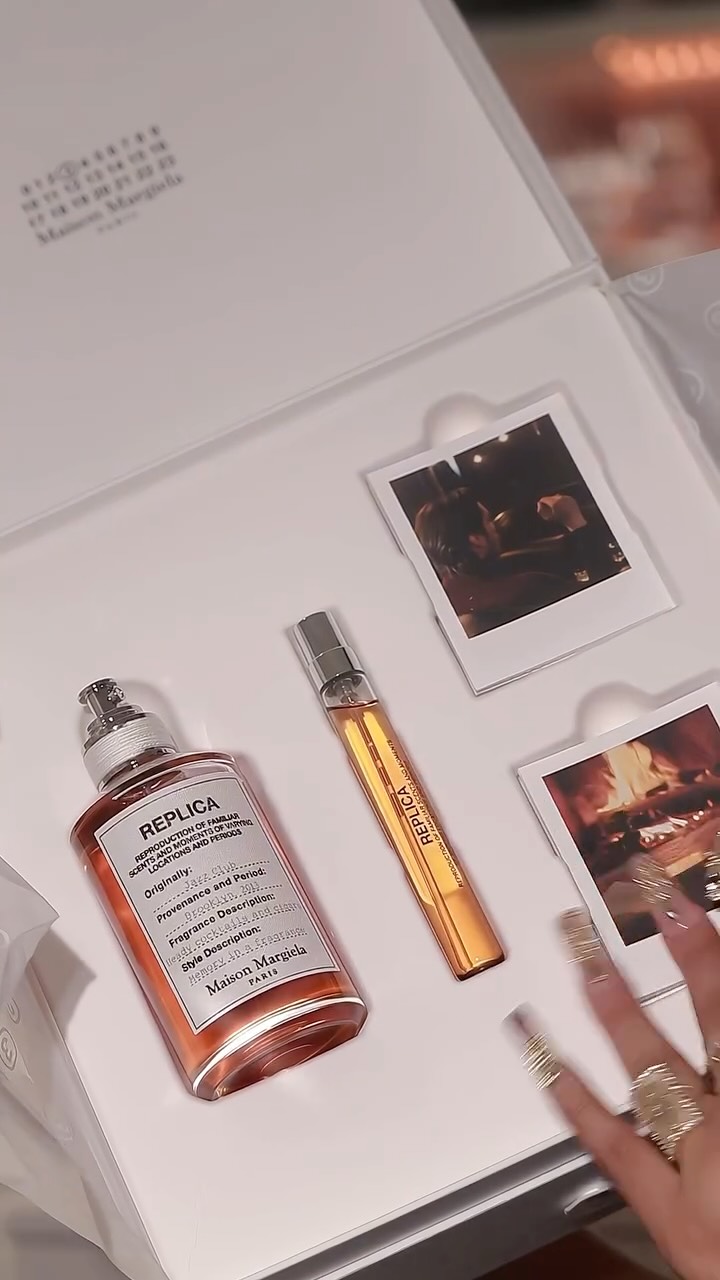 Instagram post by an influencer for Maison Margiela Fragrances. Caption reads: [...] at midnight 🎹✨ @maisonmargielafragrances....