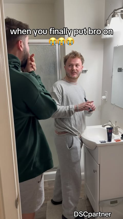 Instagram post by @prettycool.dudes for Dollar Shave Club. Caption reads: When you finally put bro on 😭 @dollarshaveclub....