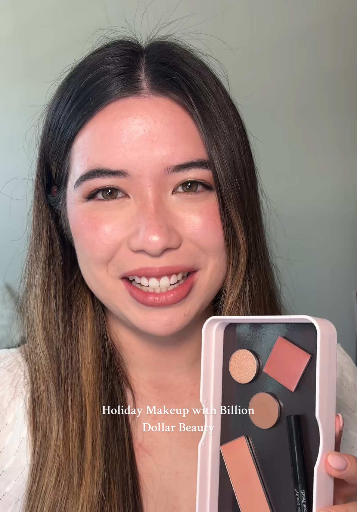 TikTok post by @itsrochellek for Billion Dollar Beauty. Caption reads: [...] for my on-the-go moments from....