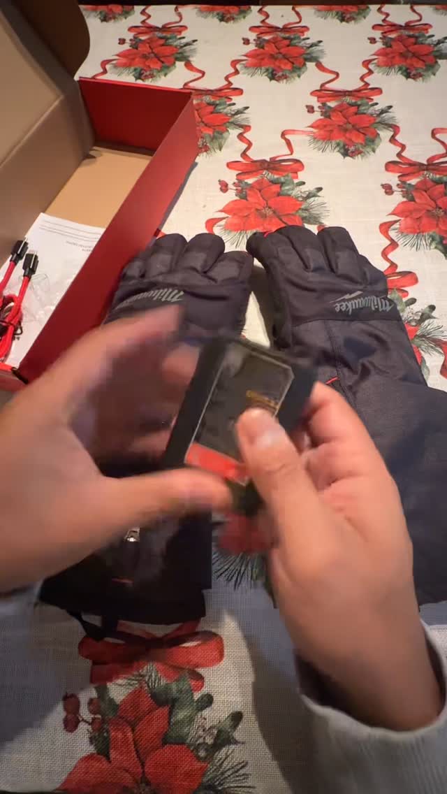 Instagram post by @realconcretesolutions for Milwaukee Tool. Caption reads: Gift ideas? @milwaukeetool Winter heated gloves!....