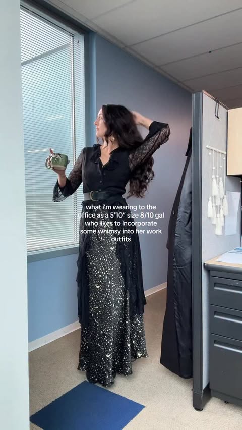 Instagram post by @alayna_mrk for Nuuly. Caption reads: [...] to end all Mondays. the dress is @selkie....