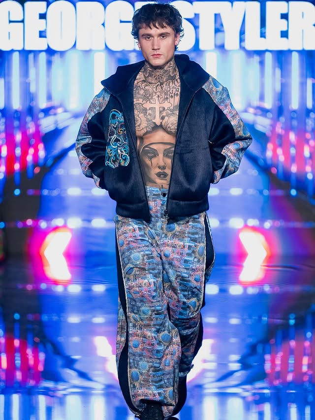 Instagram post by @george_styler for Billion Dollar Beauty. Caption reads: LOS ANGELES FASHION WEEK @artheartsfashion Photo:....