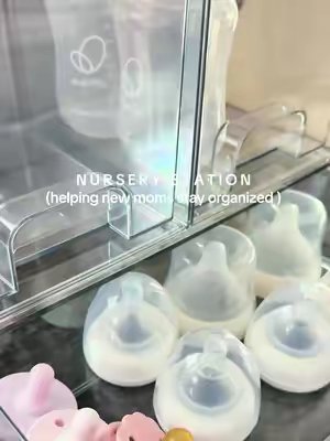 TikTok post by @tnhomegal for Vtopmart. Caption reads: [...] #BabyShowerGift #OrganizationHacks @Vtopmart.