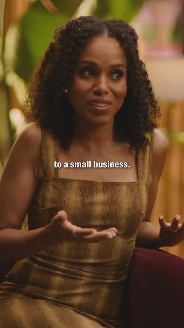 Instagram post by @kerrywashington for Intuit QuickBooks. Caption reads: It was such a joy to be able to giveback to a....