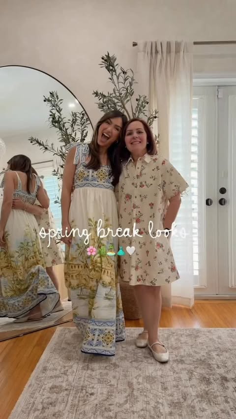 Instagram post by @laurenashleypatao for Red Dress. Caption reads: [...] the details to shop my mom and I’s....