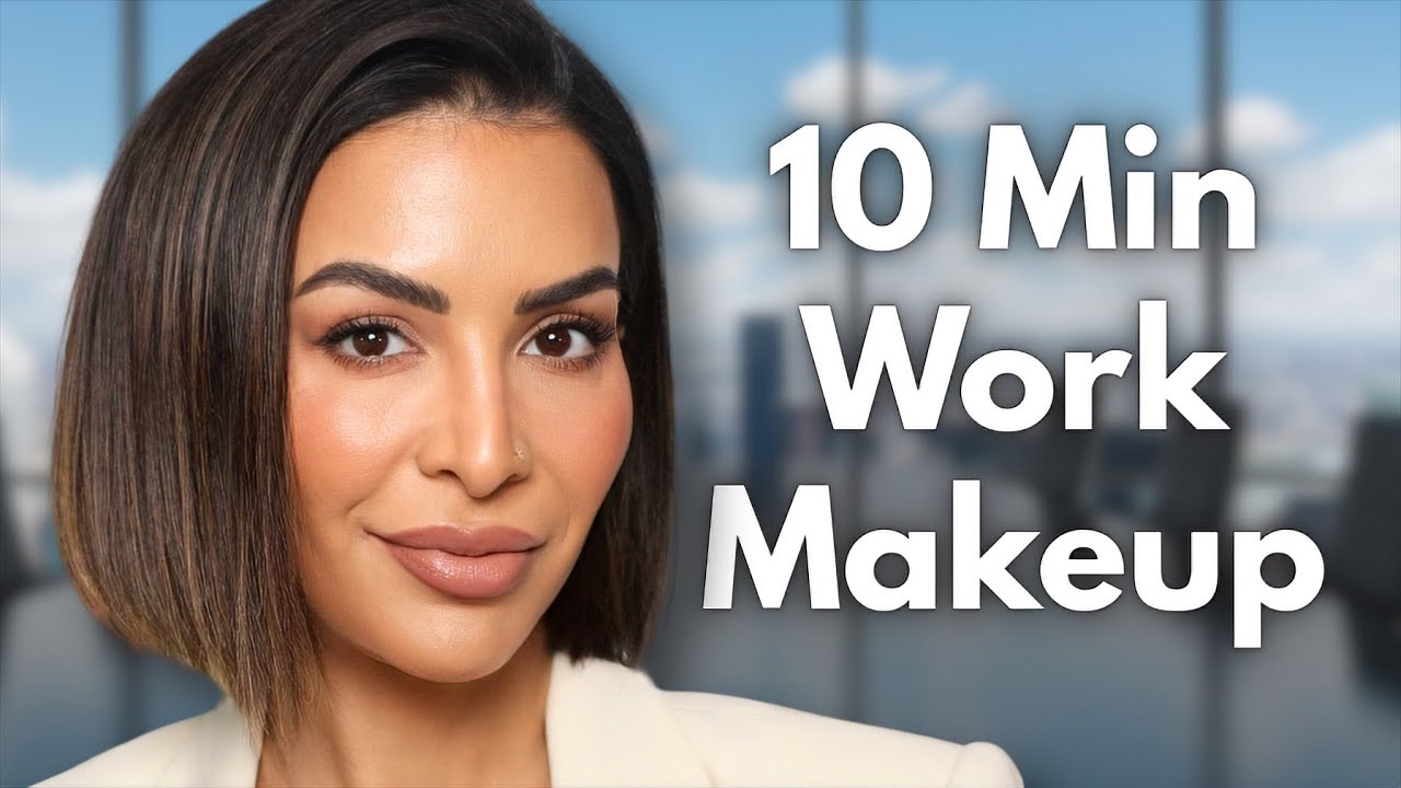 YouTube post by @GlamGirlGabi for rephr. Caption reads: Easy Office Makeup Tutorial | Back to Work!.