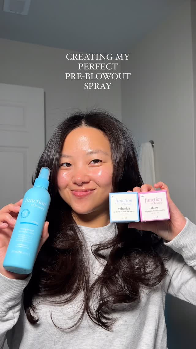Instagram post by @abigaillinnn for functionofbeauty. Caption reads: Honestly had so much fun with this product from....