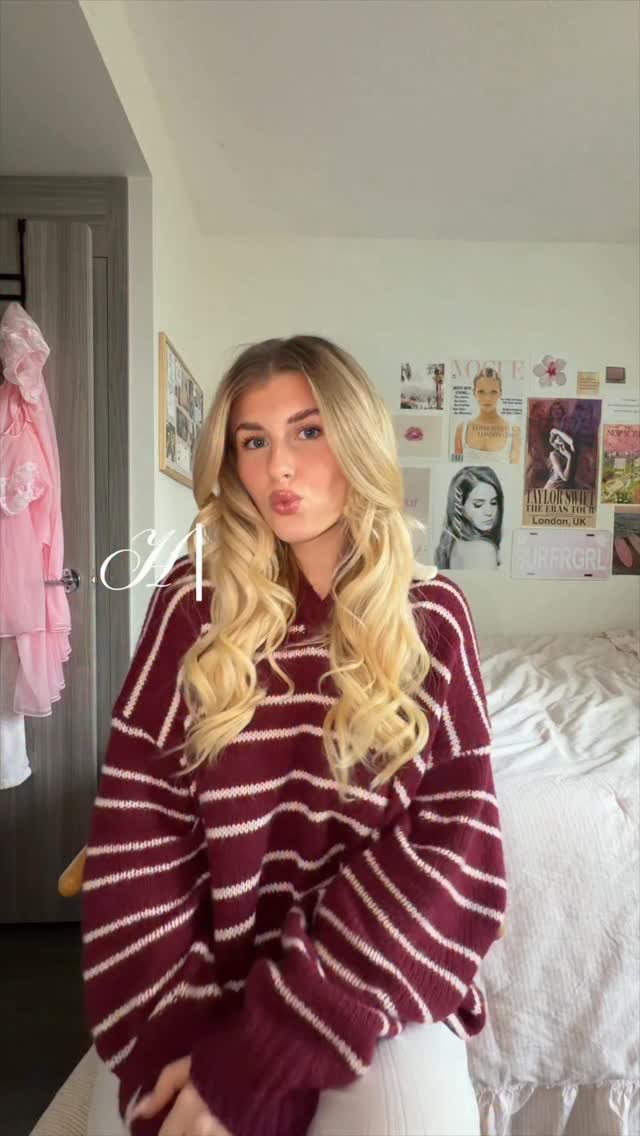 Instagram post by @trinitytondeleir for Matrix. Caption reads: my go to holiday hairstyle with @matrix food for....