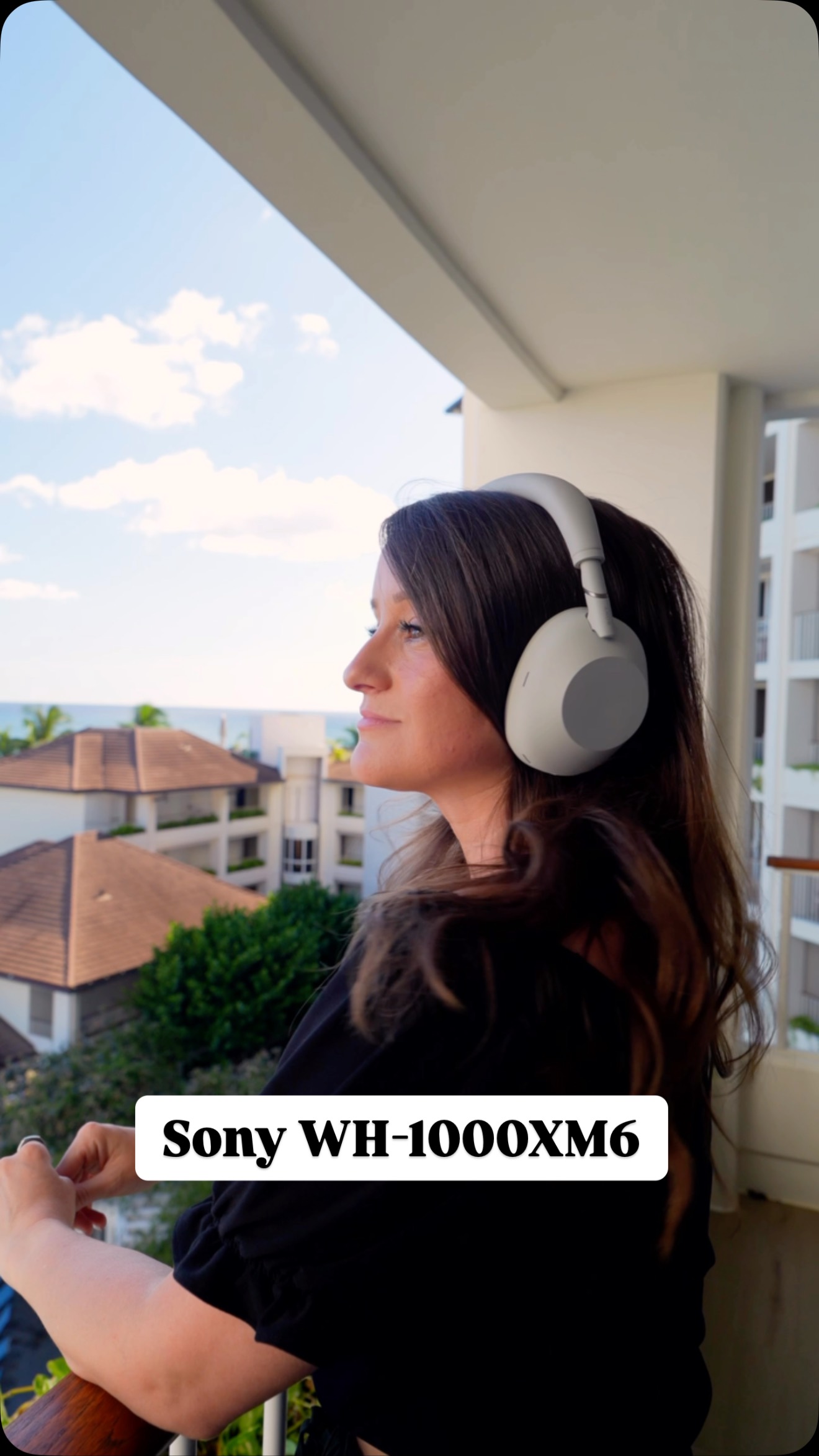 Instagram post by an influencer for Sony Electronics. Caption reads: Sony just announced the latest WH-1000XM6....