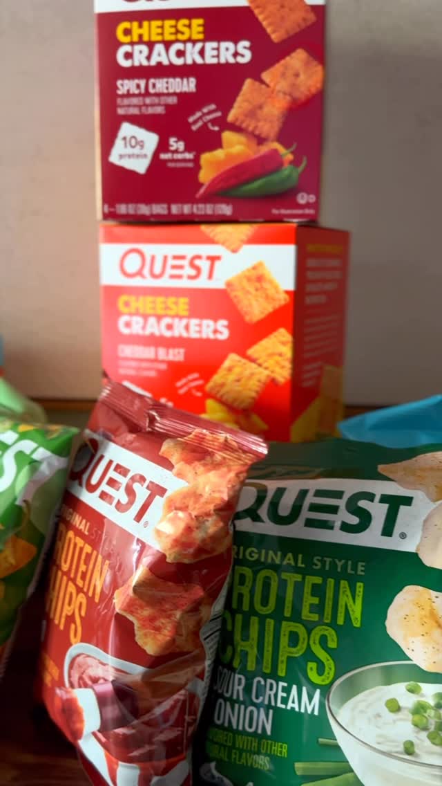 Instagram post by @beingecomomical for Quest Nutrition. Caption reads: Mom tip: keep snacks on hand that actually fuel....