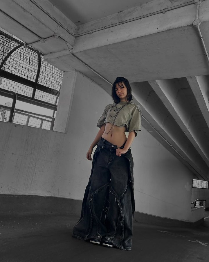 Instagram post by @b6bybat for Personsoul. Caption reads: [...] me in ur local parking lot wearing....