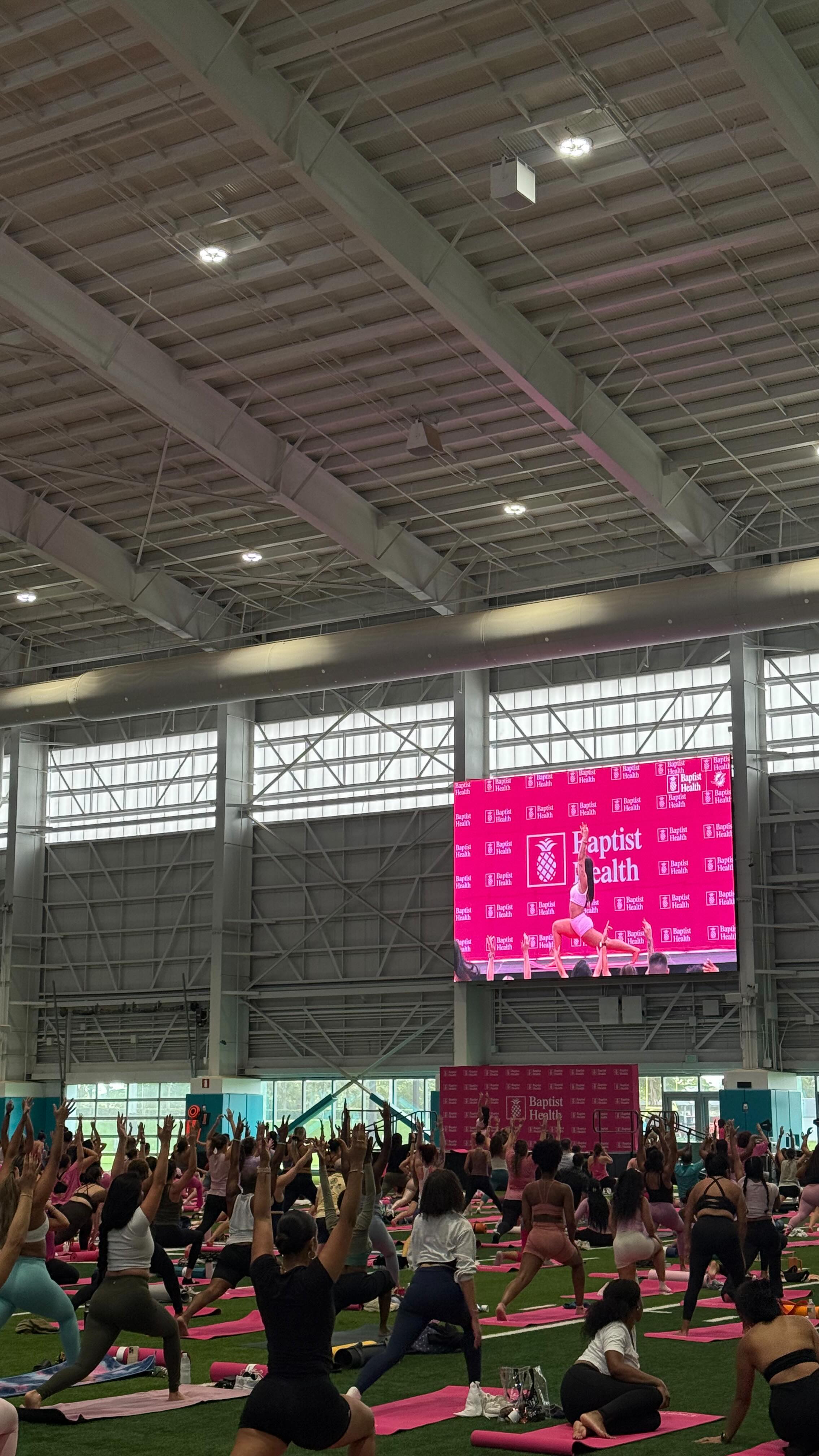 Instagram post by @nicoledoyon for Baptist Health. Caption reads: what a privilege to share my passion 🫶 thank you....