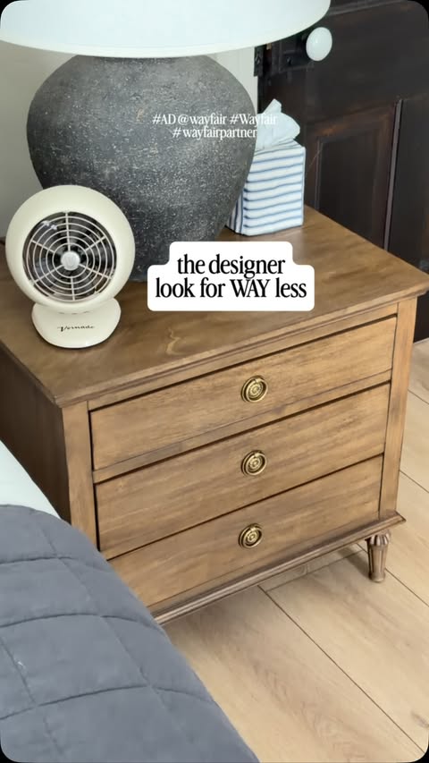Instagram post by @interiorjems for Wayfair. Caption reads: #AD Wayfair’s Labor Day Clearance is SO good this....