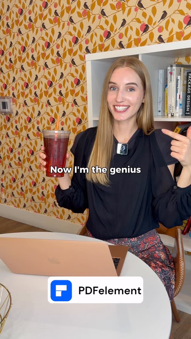 Instagram post by @ariannitalagringa for Wondershare PDFelement. Caption reads: Teacher Hack: AI PDF Saves My Sanity #PDFelement....