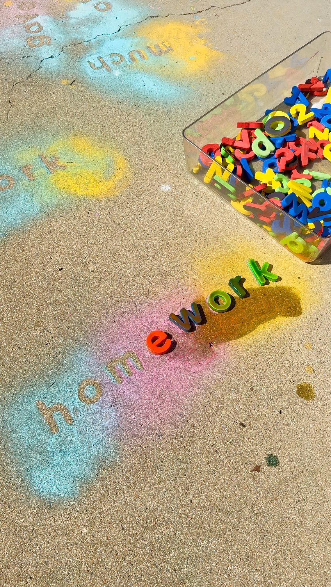 Instagram post by @beyondtheclassroomwithkayla for Officeworks. Caption reads: Lots of kids learn best by moving and doing -....