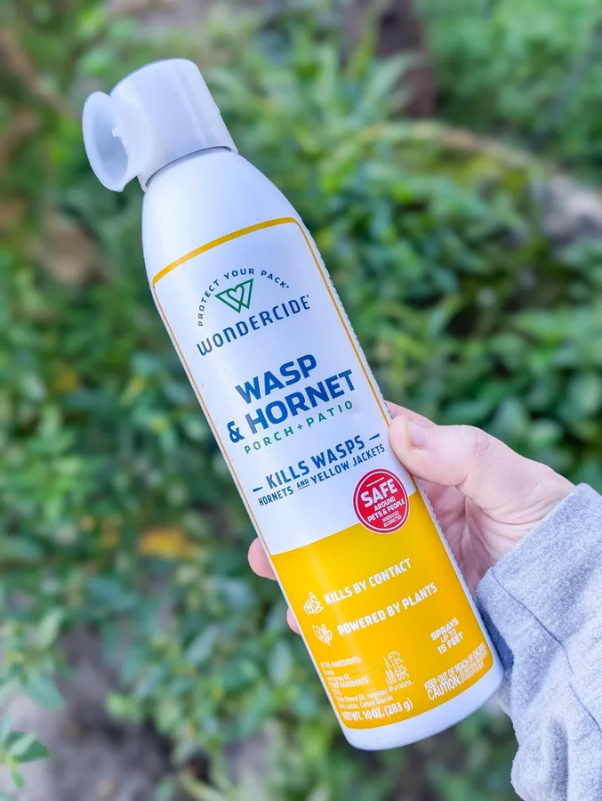 Instagram post by @rawpitadventures for Wondercide. Caption reads: [...] culprit 👀). Luckily, I grabbed my....