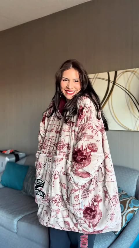 Instagram post by @giojammies for The Oodie. Caption reads: You guys know I love me a good winter hoodie but....