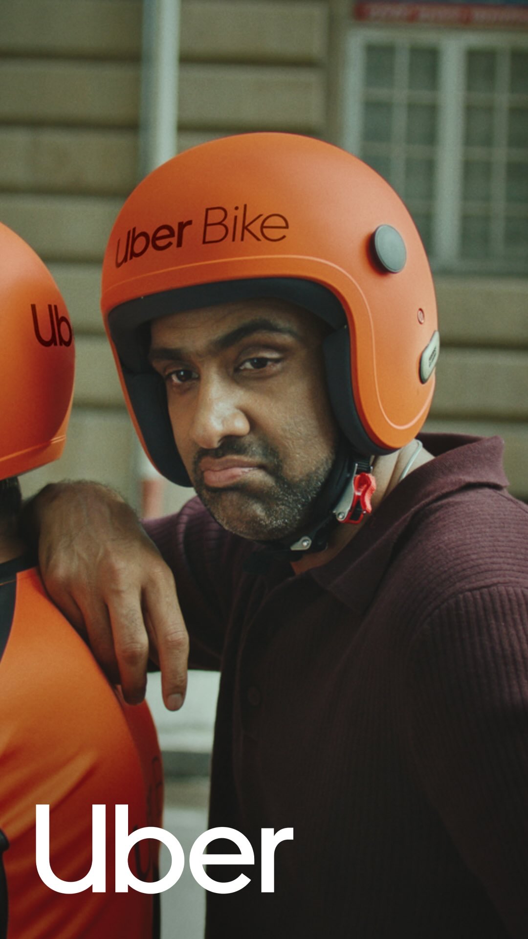 Instagram post by @rashwin99 for Uber. Caption reads: Moh-maya se upar utho, ₹25* mein Uber Bike....