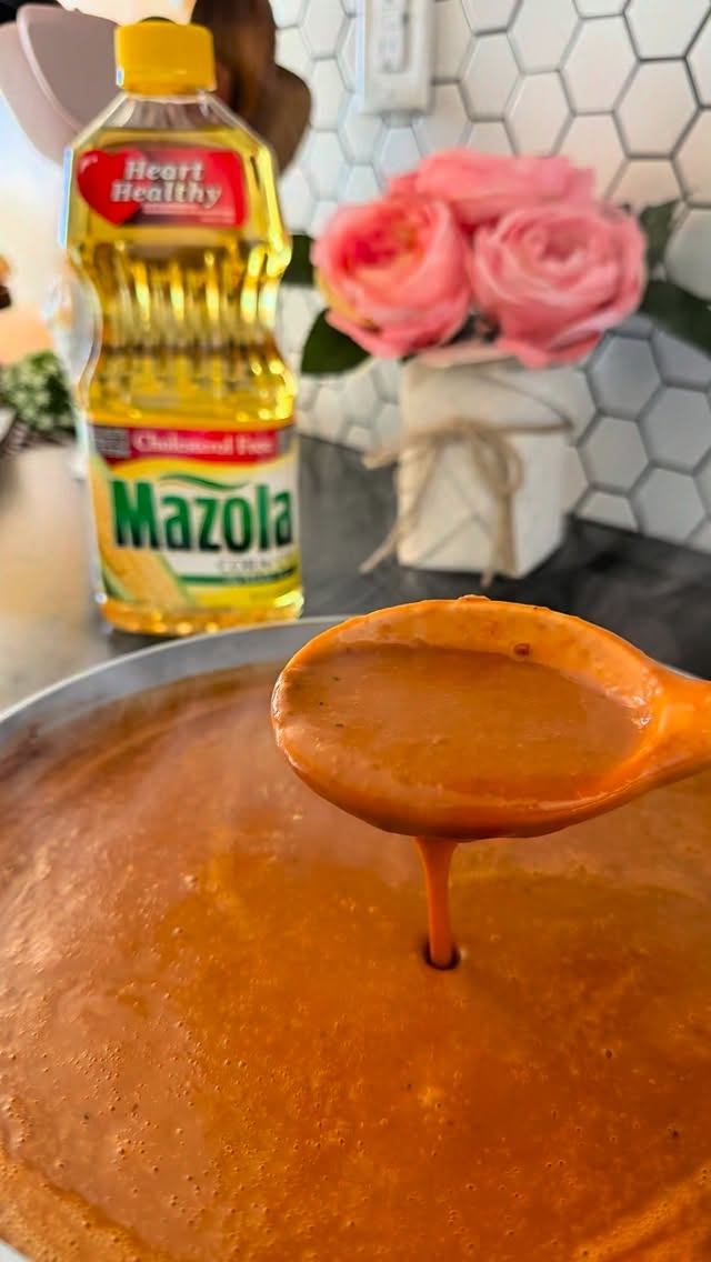 Instagram post by @salty_cocina for Mazola. Caption reads: [...] Month, I partnered with heart-healthy*....