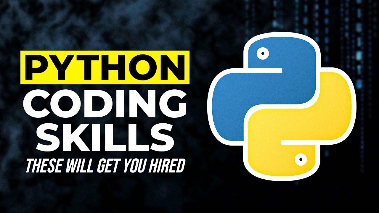 YouTube post by @TechWithTim for Hostinger. Caption reads: 5 Python Coding Skills That Get You Hired in 2026.