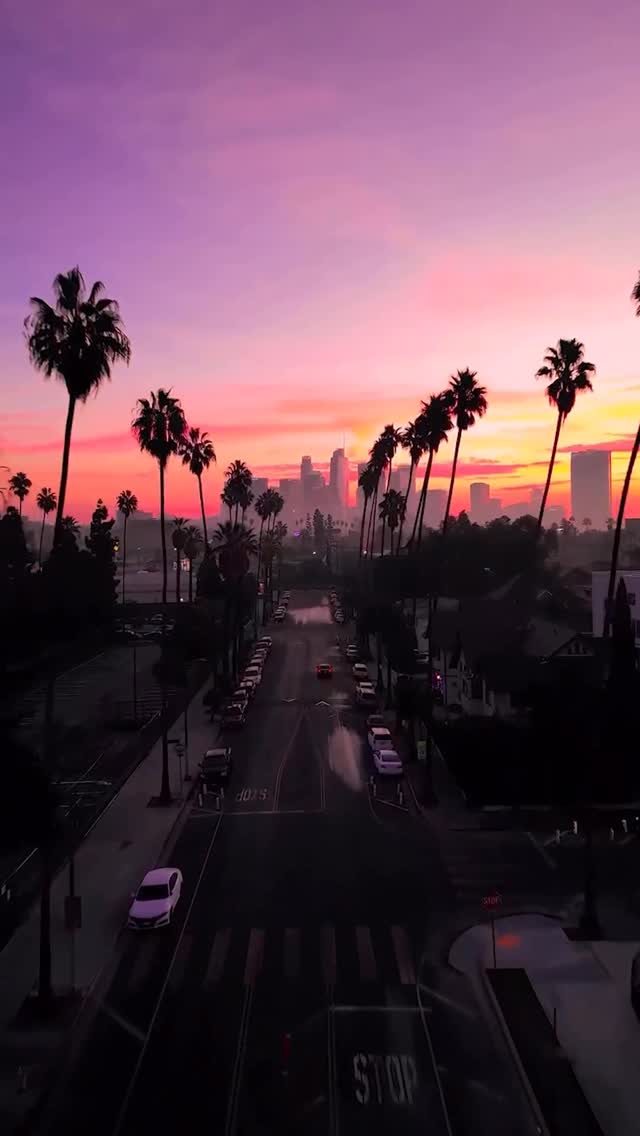 Instagram post by @iteeezy for Discover Los Angeles. Caption reads: 🎥: @iteeezy No place like Los Angeles 💕....