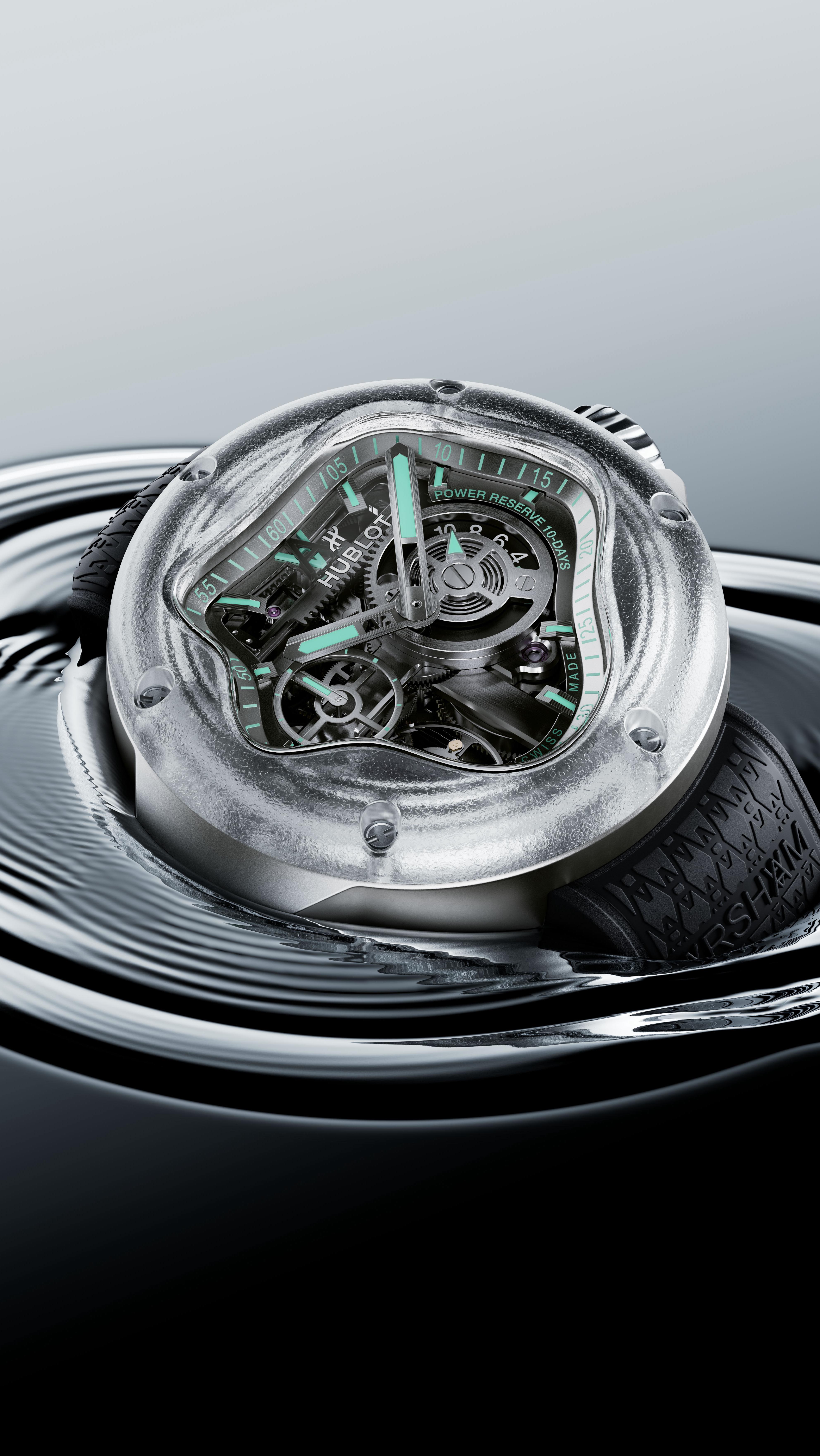 Instagram post by @danielarsham for Hublot. Caption reads: Time has always been one of my favorite materials....