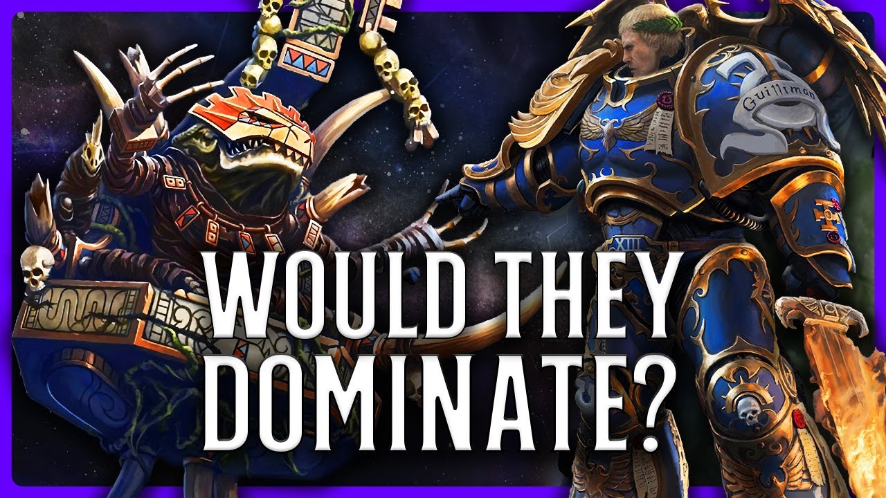 YouTube post by @majorkill for GEOLOG. Caption reads: What If The Old Ones Returned? | Warhammer 40k....