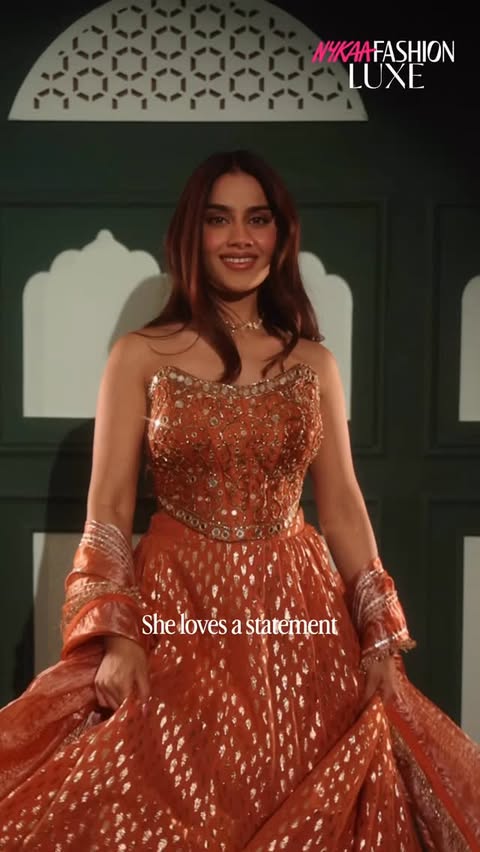 Instagram post by @divitaanjesh for Nykaa Fashion. Caption reads: [...] wedding season. Find these labels on....