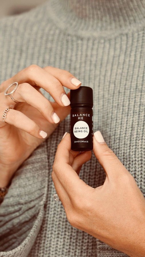 Instagram post by @wearetwinset for Balance Me Natural Skincare. Caption reads: Ad We are often asked how we juggle it all & there....