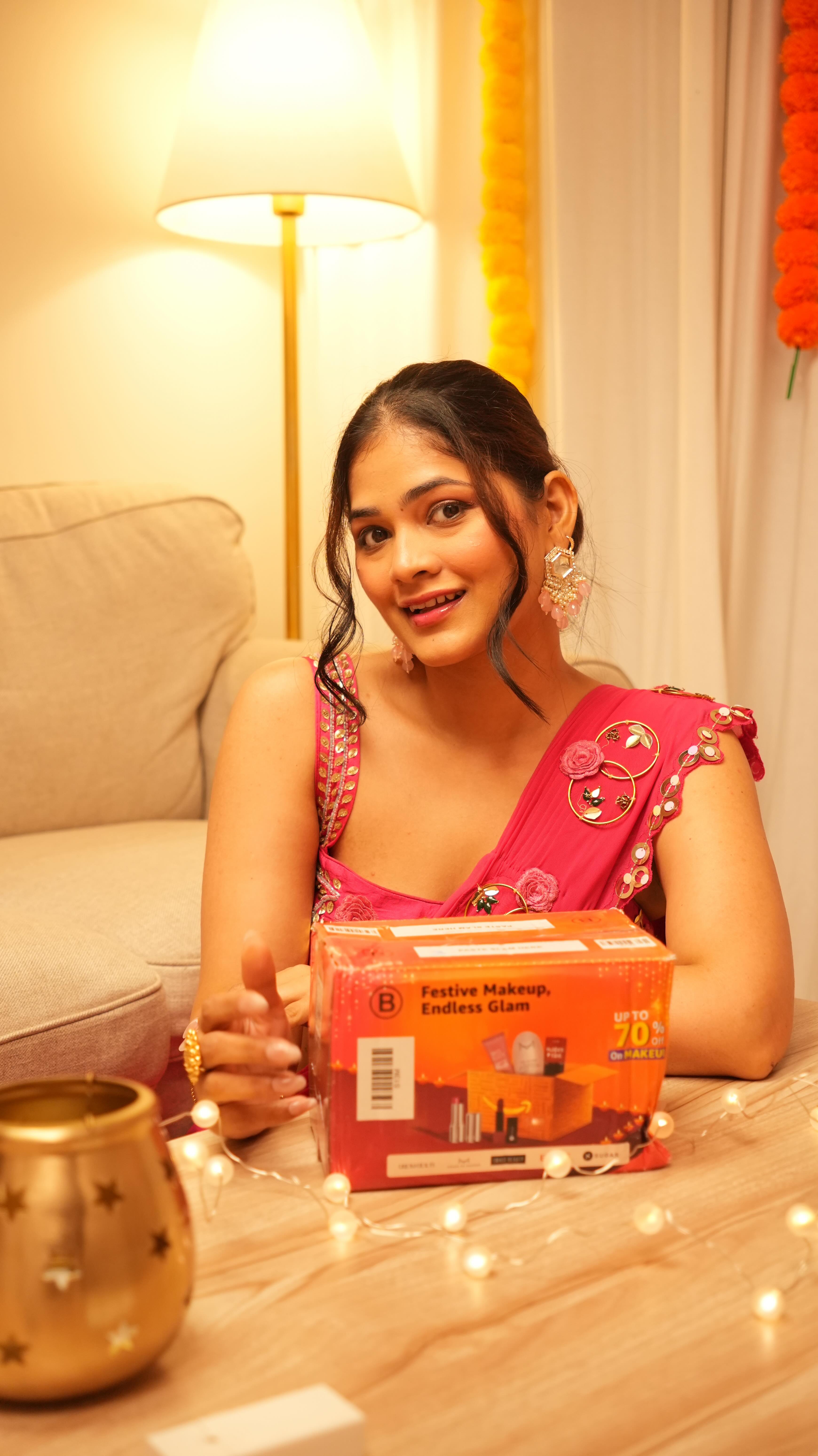 Instagram post by @shikha_pawar_chawla for SUGAR Cosmetics. Caption reads: Your favourite beauty products are now at 70% OFF....