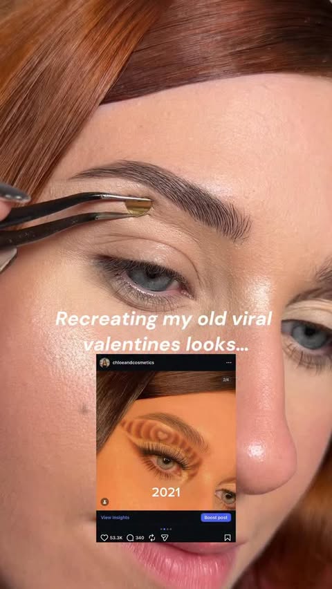Instagram post by an influencer for Benefit Cosmetics. Caption reads: [...] eyeliner*giftad @benefitcosmeticsuk bad gal....