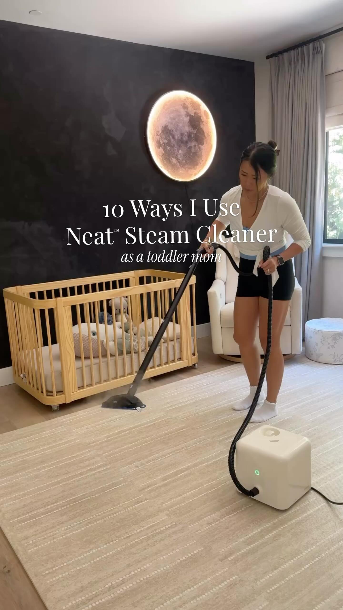 Instagram post by @thesabrinatan for Dupray. Caption reads: Comment “STEAMER” to shop $80 OFF the @Dupray....