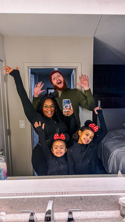 Instagram post by @yourstruly_thehensleys for Walt Disney World. Caption reads: [...] for the first time. Thank you....