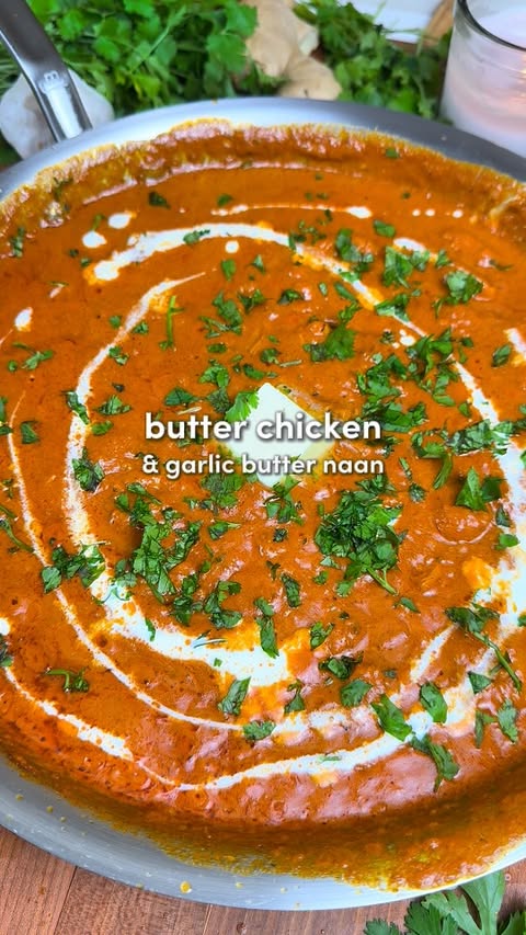 Instagram post by @recipeincaption for Made In Cookware. Caption reads: Butter Chicken 🧈🐔

Comment “Recipe” and I’ll....