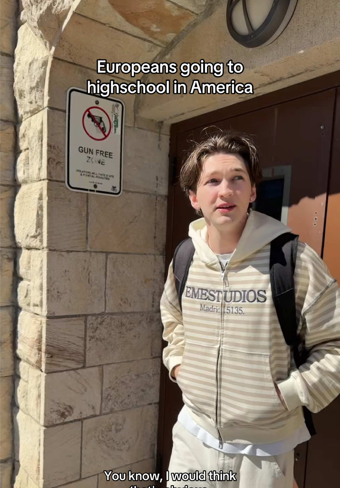 TikTok post by @damedamian for Gauth. Caption reads: Highschool in America 🙄 @Gauth #gauth....