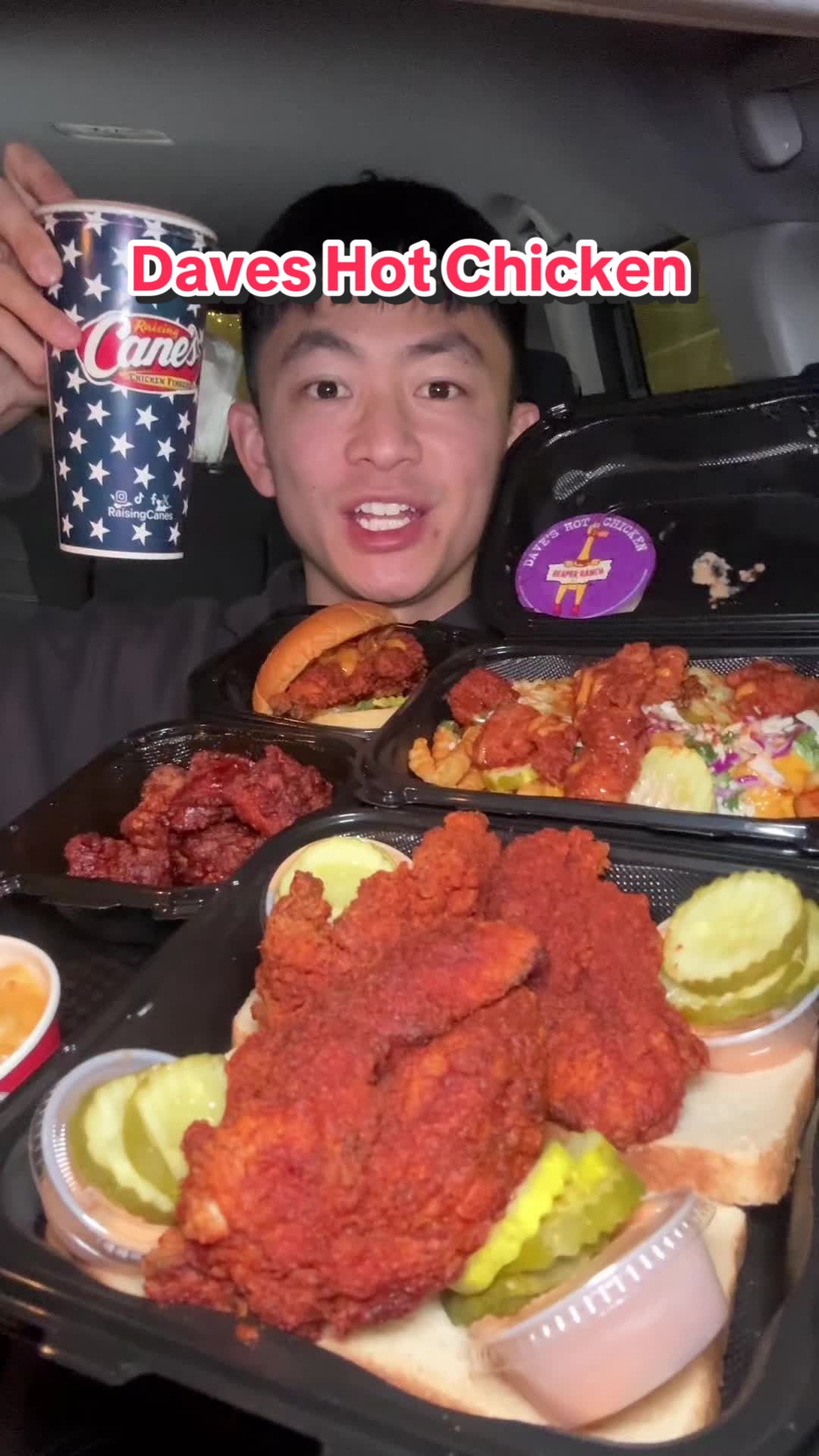 TikTok post by @thejcheneats for OLIPOP. Caption reads: Trying Dave’s for the first time 🔥 @OLIPOP....