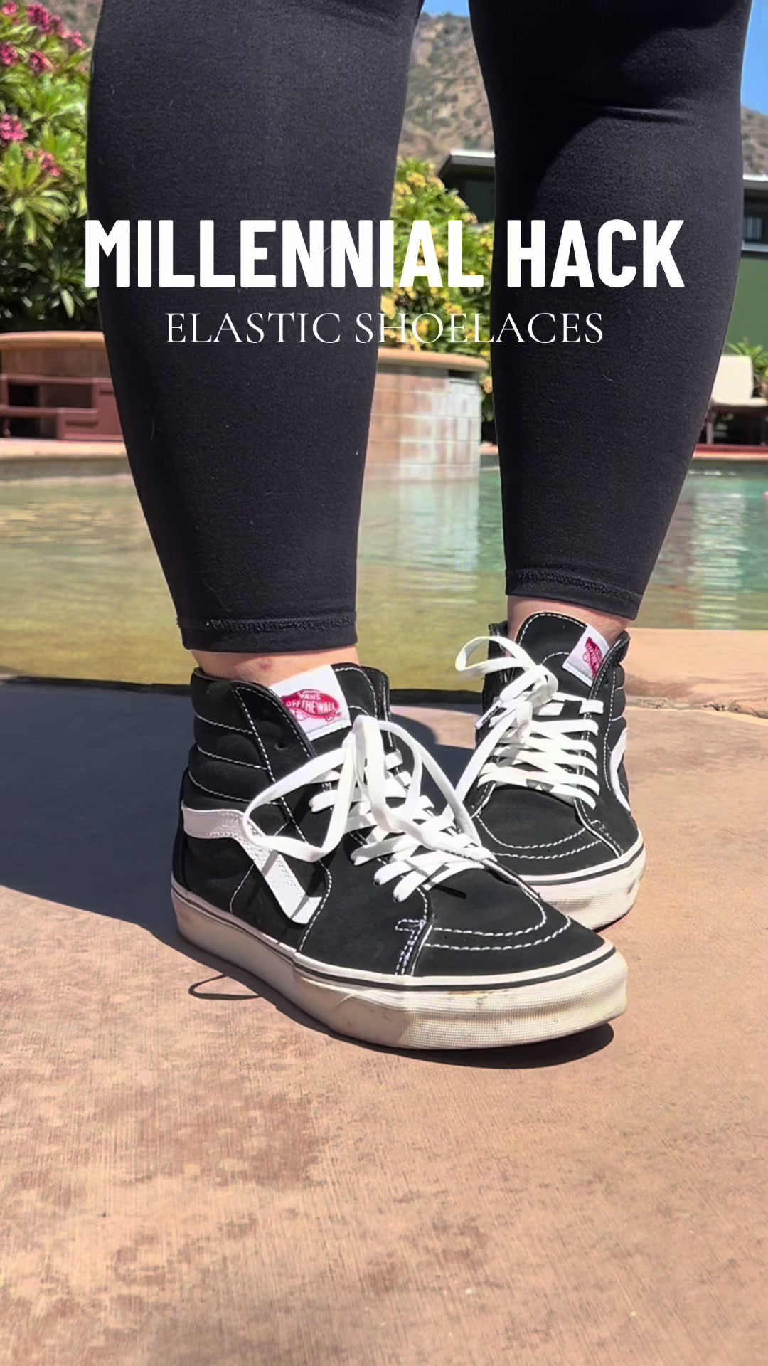 TikTok post by @xomissmeli for Lace Bread. Caption reads: i will be rocking my vans until i’m 80 years old!!....