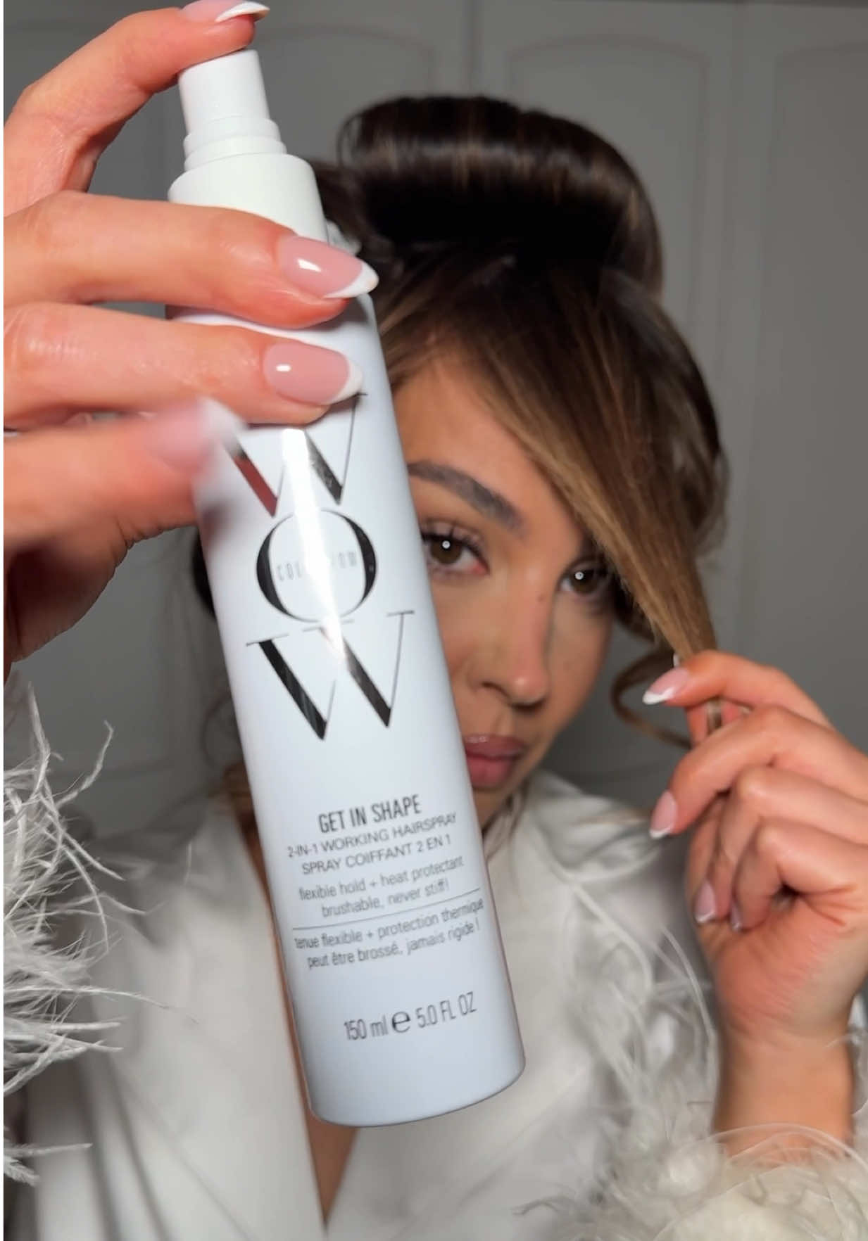 TikTok post by @minniefrr for Color Wow Hair. Caption reads: Never tried anything like this before @Color Wow....